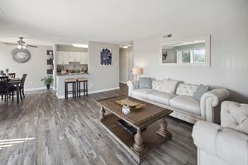 Luxury vinyl tile flooring in select apartments*